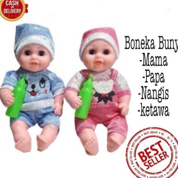 - Boneka Nangis/Boneka Bayi 4 Fungsi Boneka Bisa Bunyi Mama,Papa,Nangis f Terbaru ¢.
