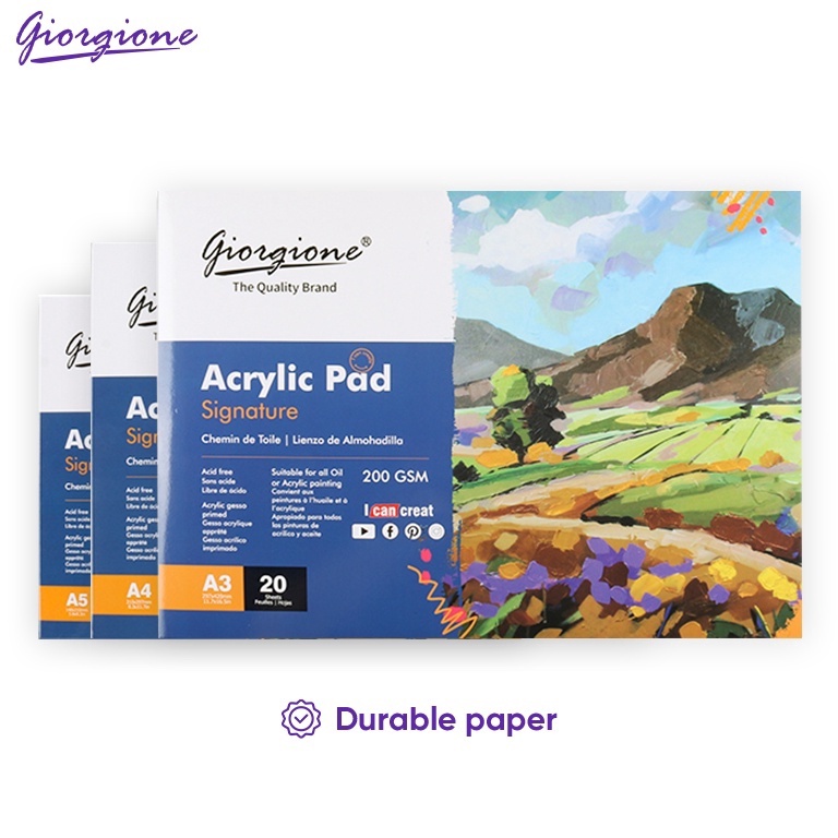 

✰Model Terkini✱ Giorgione Acrylic Oil Paint Book Lukisan Minyak Akrilik A3/A4/A5 G-AC20 V42 ✫