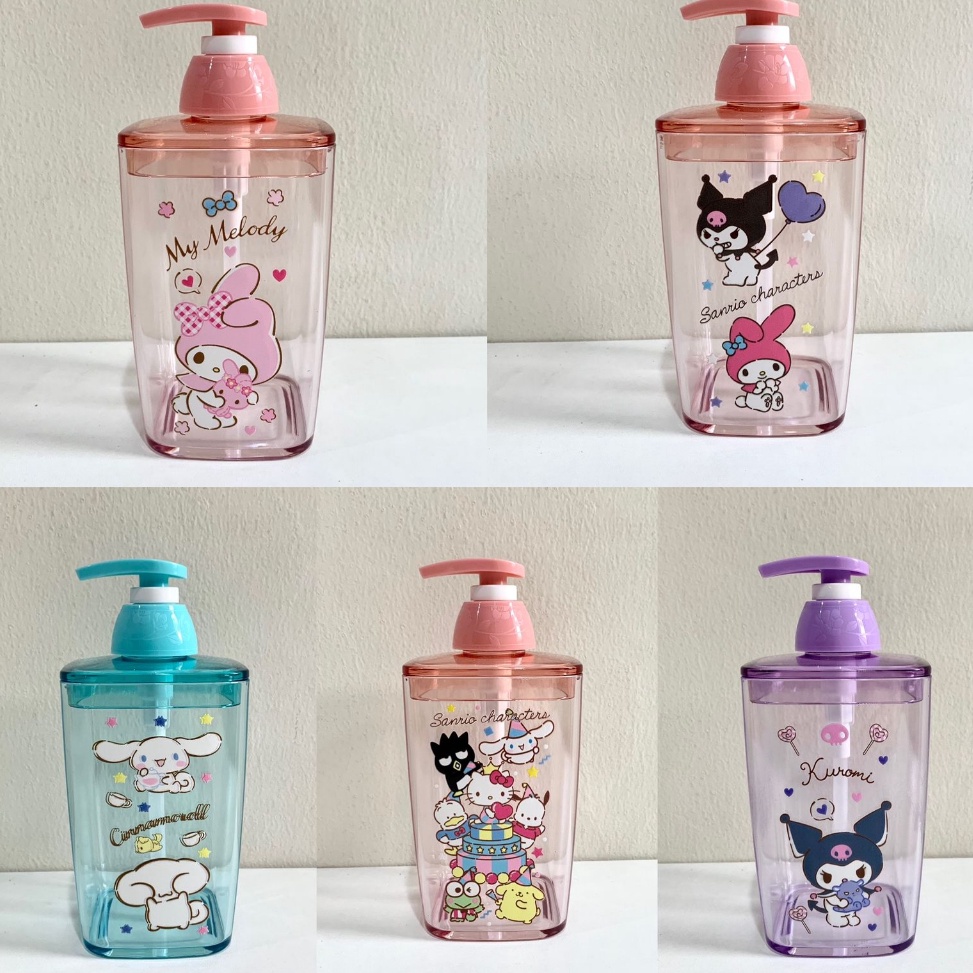 ・ nB Pump Dispenser Bening Tempat Sabun Cair Sanrio My Melody Kuromi Little Twin Star Cinnamoroll Ka