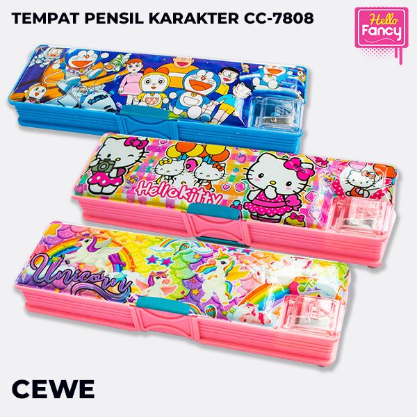 

DJ8 TEMPAT PENSIL / PENCIL CASE MAGNET + SHARPENER CC-7808 XLW