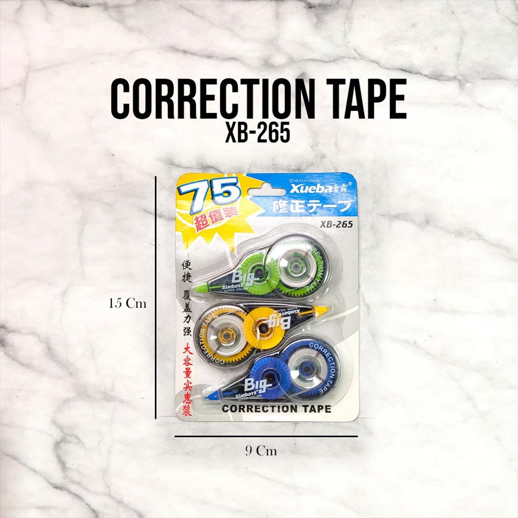 

OAI 3PCS CORRECTION TAPE XB265 / CORRECTION TAPE OFFICE GQX