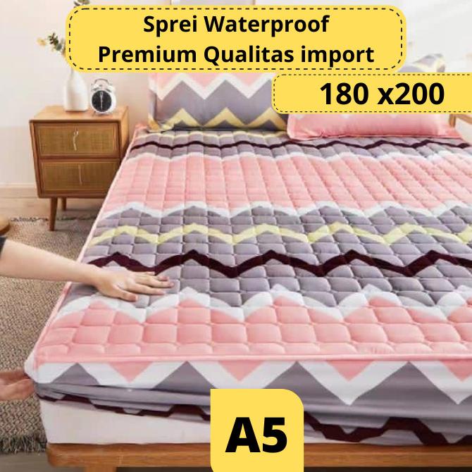 Sprei Waterproof Impor Anti Air 180x200 Seprei 180x200 Anti Air Ompol