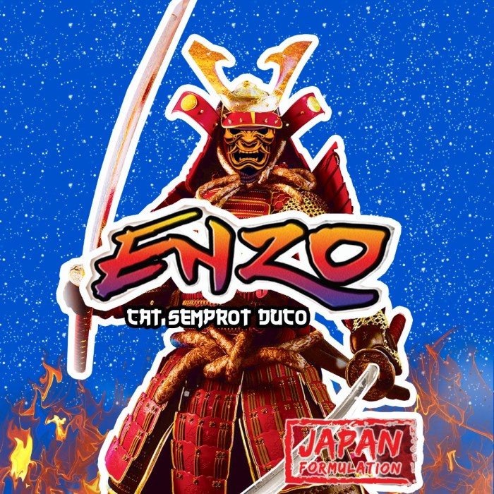 Cat Semprot Enzo Warna Neptune Blue Metallic