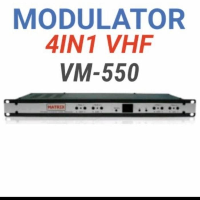 Modulator Matrix 4 Channel Vm 550D Vhf Tv Kabel 4 In 1 Matrix