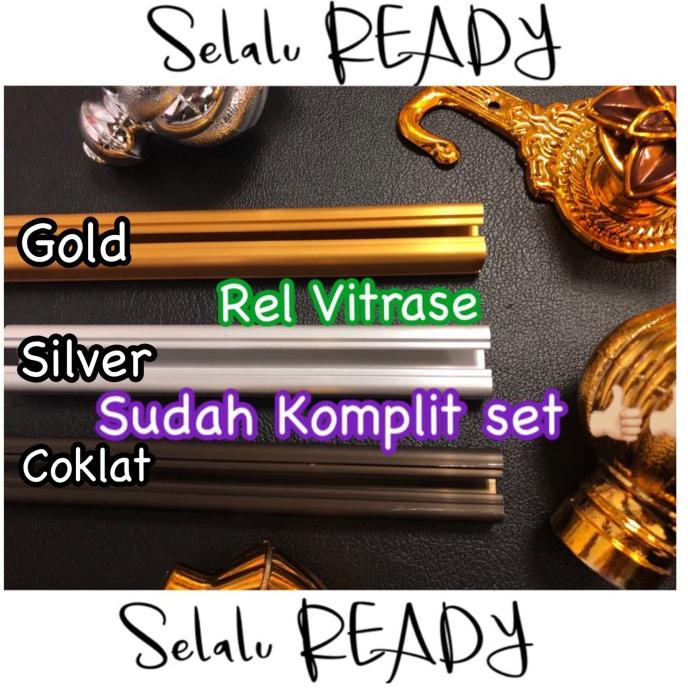 Big Sale Rel Aluminium / Rel Kotak / Rel Alkan / Tiang Vitrase Gorden Terbaik