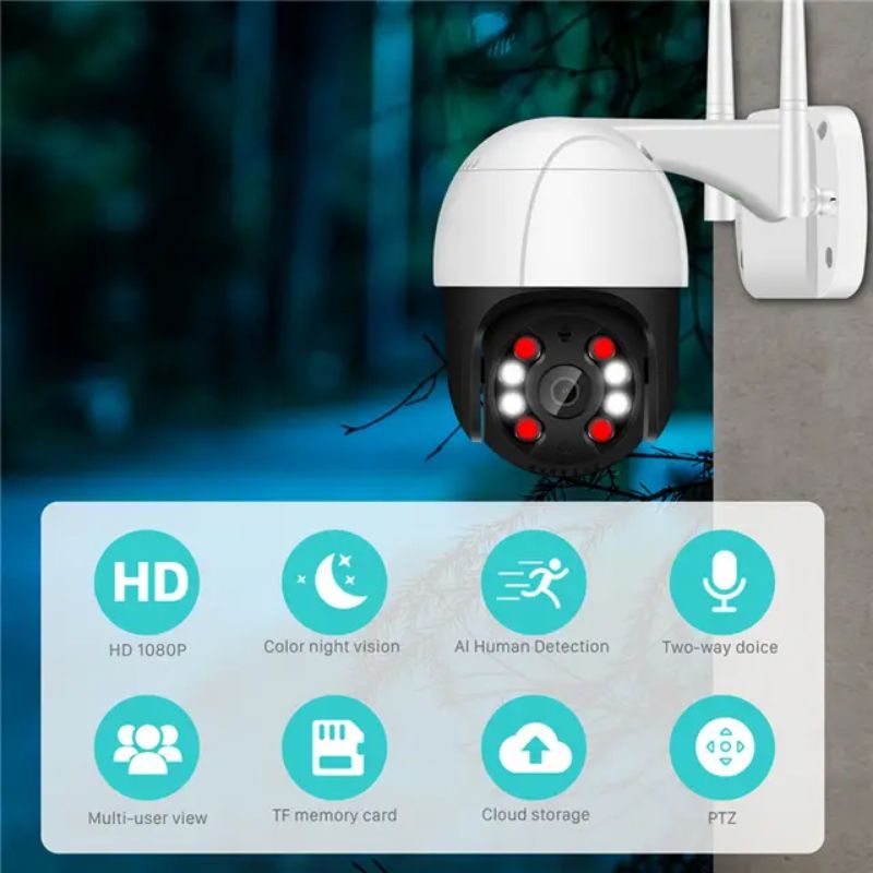 NEW ICSEE HD 8MP FULL HD OUTDOOR WIFI CCTV IP CAMERA WATERPROOF 1080P