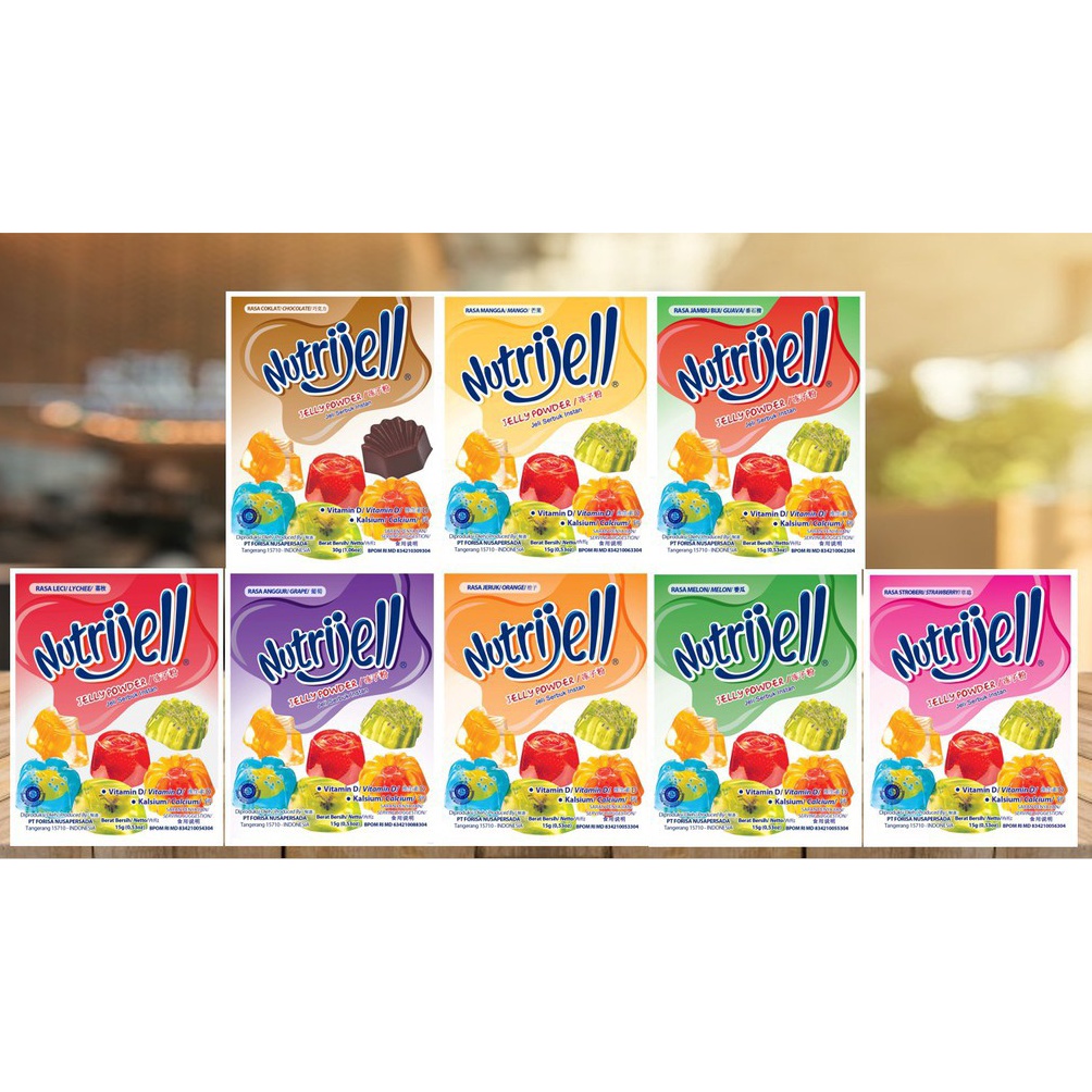 

Bestseller.. NUTRIJELL EKONOMIS ANEKA BUAH & CINCAU (GROSIR) BOX isi 12 89Z