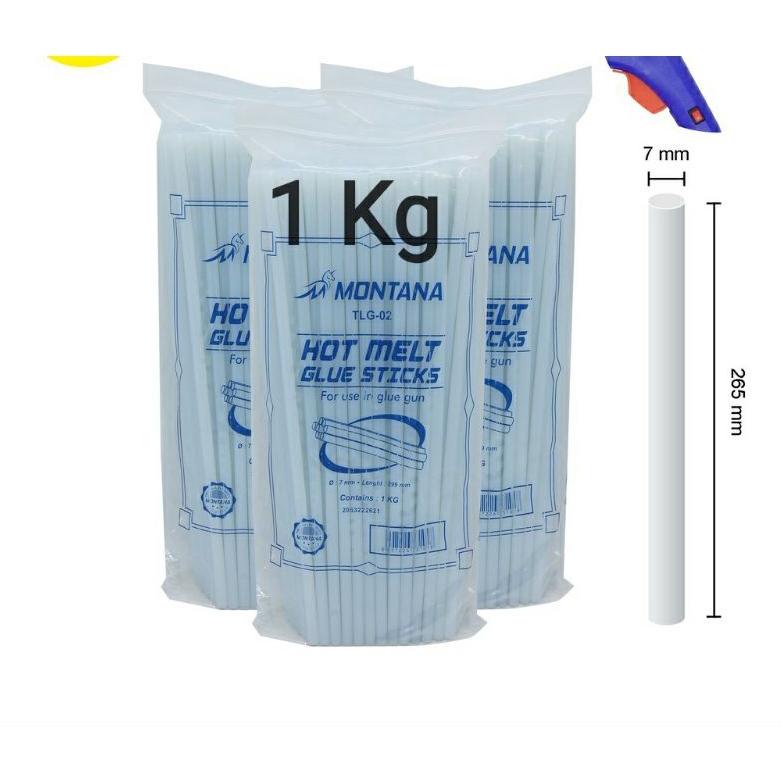 

Isi Lem Tembak 1 Kg / Glue Stick Lilin Bakar Putih