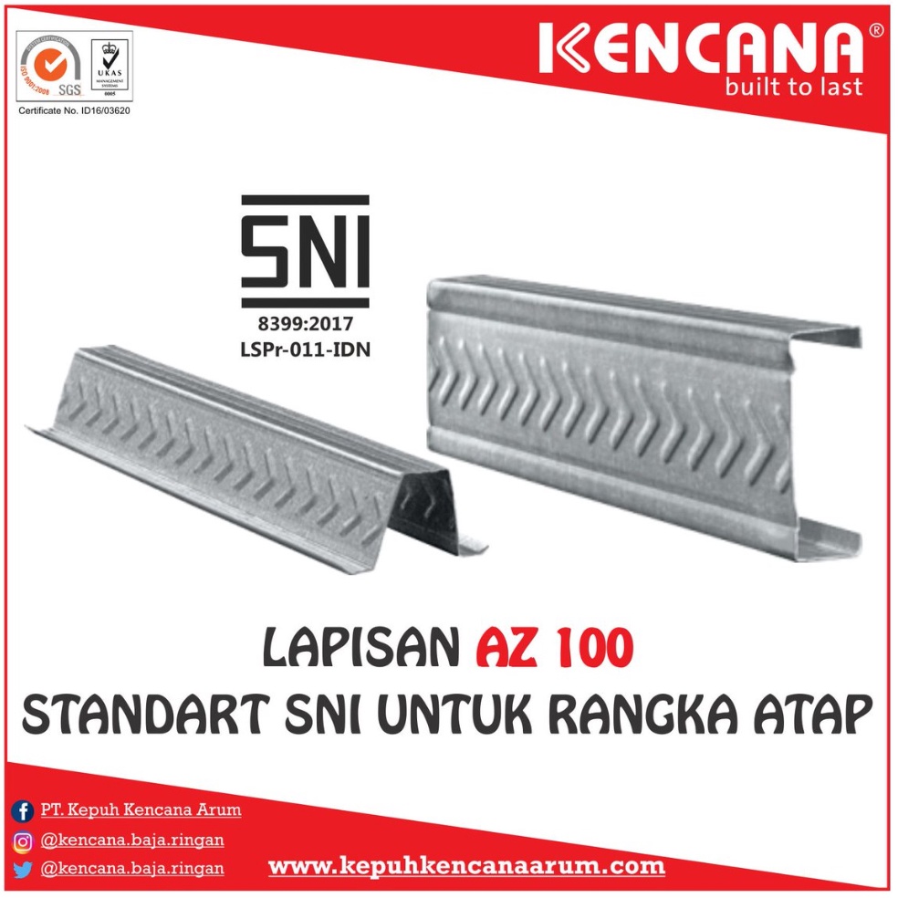 Harga Obral.. Baja Ringan Kanal C75 - Kencana - Bukit - IBI Truss I6G