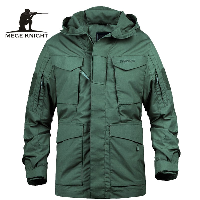 ❤Mege Brand M65 Military Camouflage Male clothing US Army Tactical Men's Windbreaker Hoodie Field Ja
