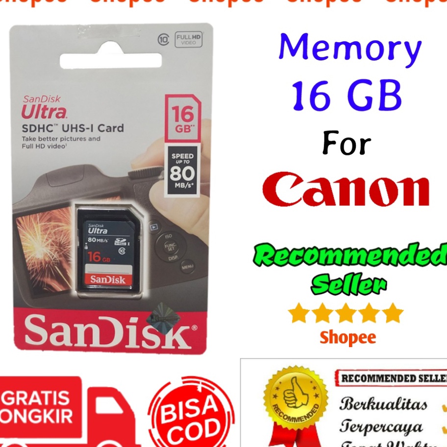 Big Sale Memory card 16GB 32GB 64GB kamera canon eos M M3 M5 M6 M2 M10 M50 M100 M200 EosM 5DS 60D 60