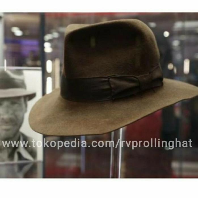 Bahagia Topi Laken Fedora Model Indiana Jones | Topi Indiana Jones