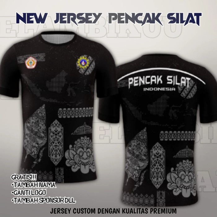 Kaos Pencak Silat Tapak Suci/Baju Jersey Pencak Silat/Psht/Ikspi/Ipsi