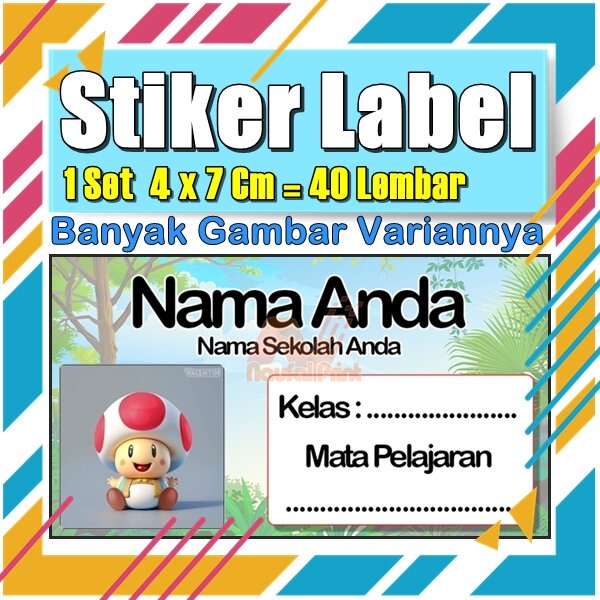 

Stiker Label Nama Buku Pelajaran Anak Karakter Hewan Lucu Cute Murah Sticker Kecil Banyak 20 Lembar Anime Vol-42