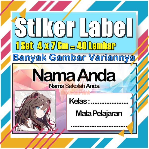 

Stiker Label Nama Buku Pelajaran Anak Karakter Hewan Lucu Cute Murah Sticker Kecil Banyak 20 Lembar Anime Vol-105