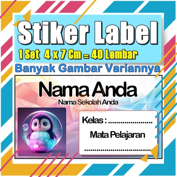 

Stiker Label Nama Buku Pelajaran Anak Karakter Hewan Lucu Cute Murah Sticker Kecil Banyak 20 Lembar Anime Vol-112