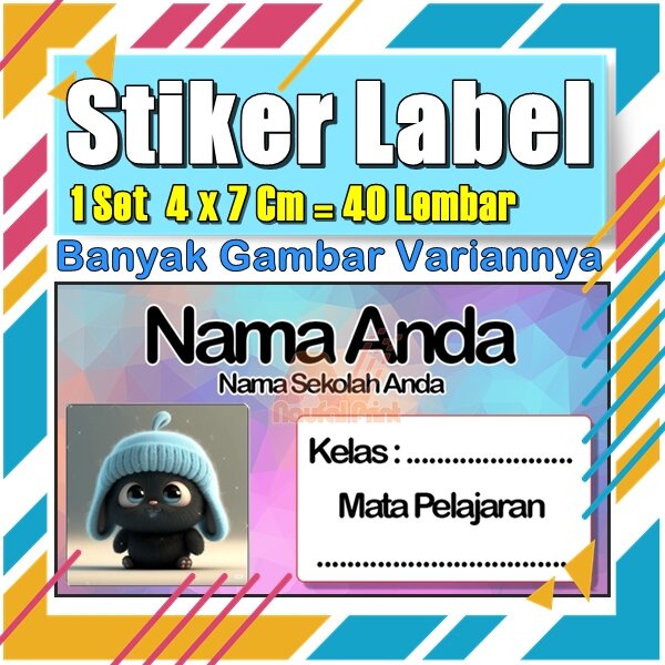 

Stiker Label Nama Buku Pelajaran Anak Karakter Hewan Lucu Cute Murah Sticker Kecil Banyak 20 Lembar Anime Vol-140