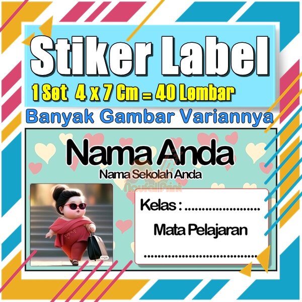 

Stiker Label Nama Buku Pelajaran Anak Karakter Hewan Lucu Cute Murah Sticker Kecil Banyak 20 Lembar Anime Vol-148