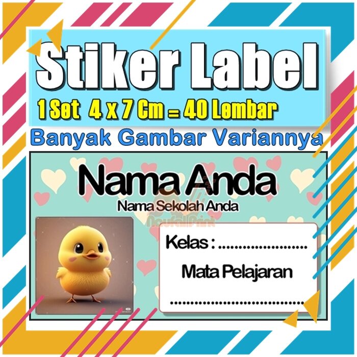 

Stiker Label Nama Buku Pelajaran Anak Karakter Hewan Lucu Cute Murah Sticker Kecil Banyak 20 Lembar Anime Vol-151