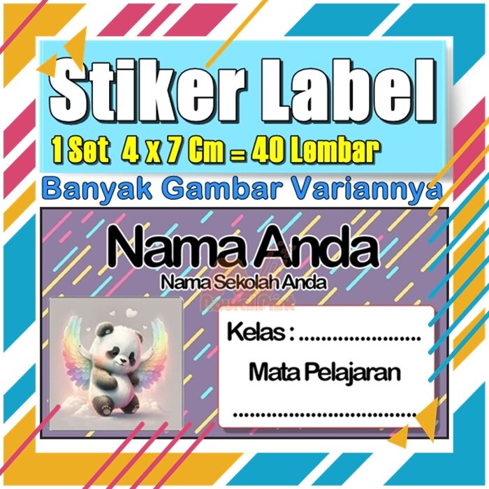 

Stiker Label Nama Buku Pelajaran Anak Karakter Hewan Lucu Cute Murah Sticker Kecil Banyak 20 Lembar Anime Vol-181
