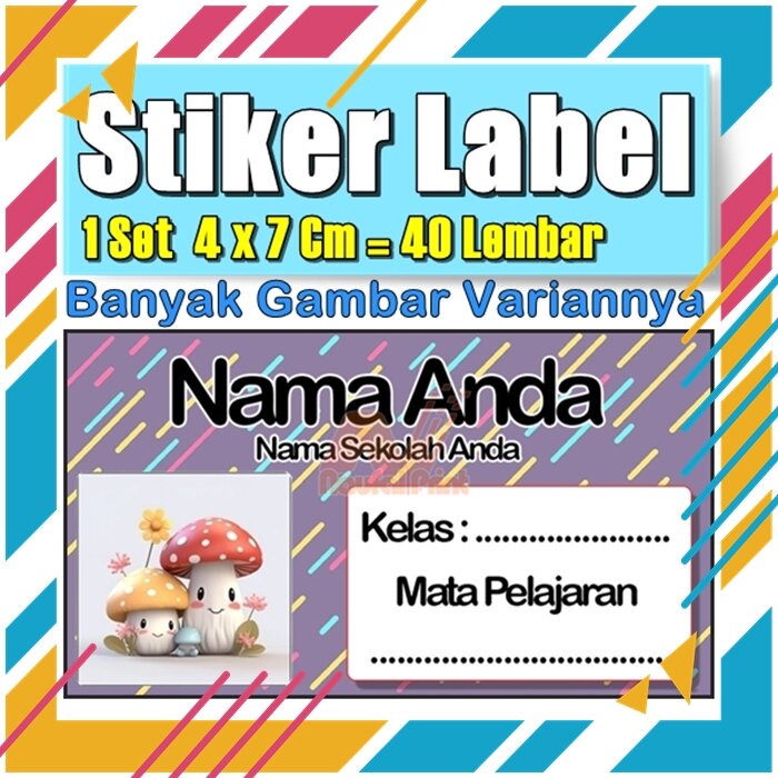 

Stiker Label Nama Buku Pelajaran Anak Karakter Hewan Lucu Cute Murah Sticker Kecil Banyak 20 Lembar Anime Vol-179