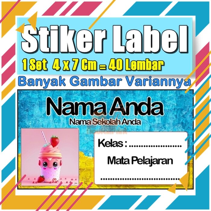 

Stiker Label Nama Buku Pelajaran Anak Karakter Hewan Lucu Cute Murah Sticker Kecil Banyak 20 Lembar Anime Vol-212