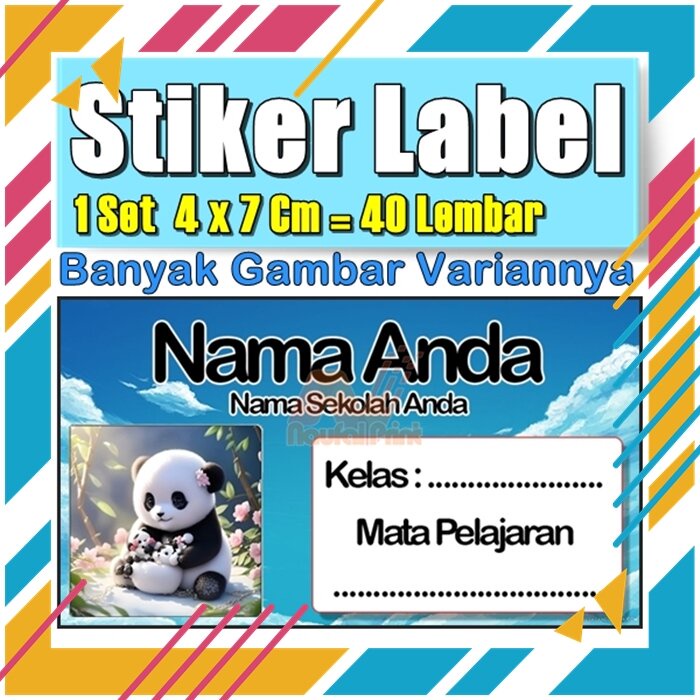 

Stiker Label Nama Buku Pelajaran Anak Karakter Hewan Lucu Cute Murah Sticker Kecil Banyak 20 Lembar Anime Vol-356