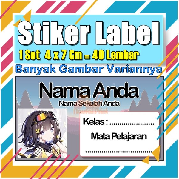 

Stiker Label Nama Buku Pelajaran Anak Karakter Hewan Lucu Cute Murah Sticker Kecil Banyak 20 Lembar Anime Vol-426