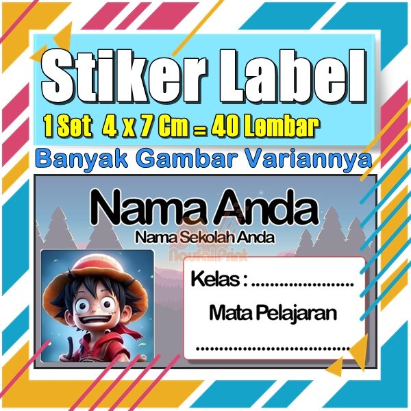 

Stiker Label Nama Buku Pelajaran Anak Karakter Hewan Lucu Cute Murah Sticker Kecil Banyak 20 Lembar Anime Vol-423