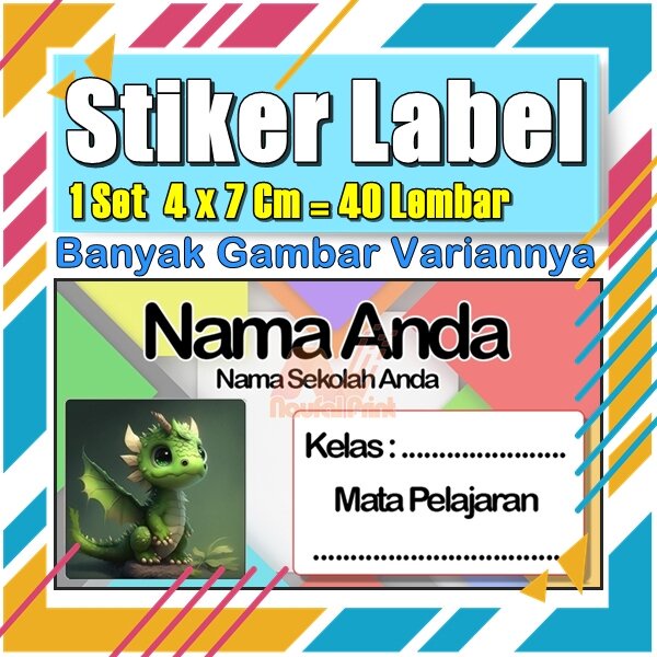 

Stiker Label Nama Buku Pelajaran Anak Karakter Hewan Lucu Cute Murah Sticker Kecil Banyak 20 Lembar Anime Vol-548