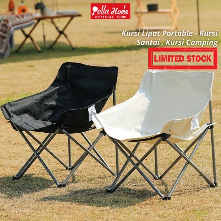 TERLARIS. Ollahom Kursi Lipat Camping Kursi Outdoor Kursi Lipat Santai Portable  Serbaguna