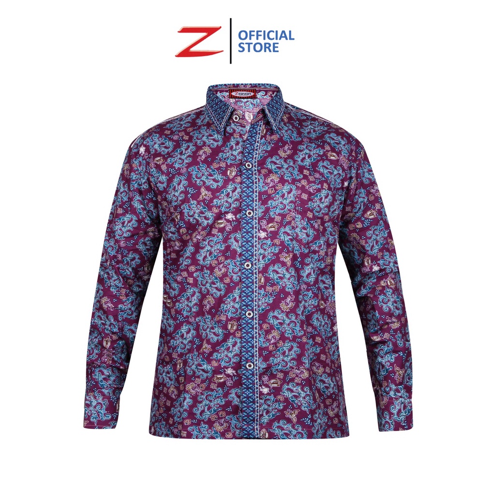 74 Zeintin - Baju Batik Couple Pasangan Pria Wanita/Kemeja Batik Original Zeintin UJ 03 61