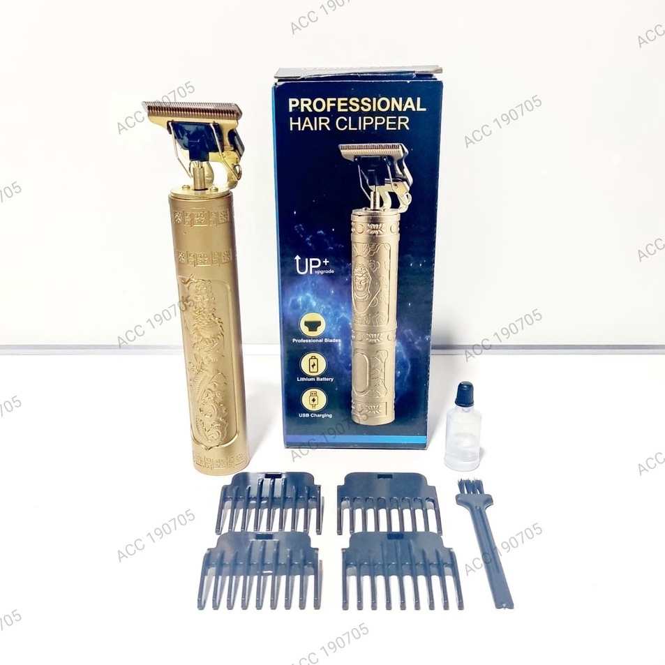 12.12 BRANDS FESTIVAL Alat Cukur Rambut Kemei KM-1971 Warna Emas Original Berkualitas - Professional