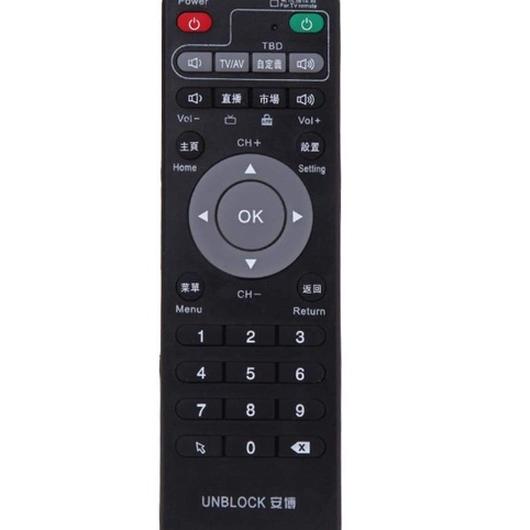 ➟➬✢ Remote Control For Unblock Tech Ubox Smart TV Box Ready Stock