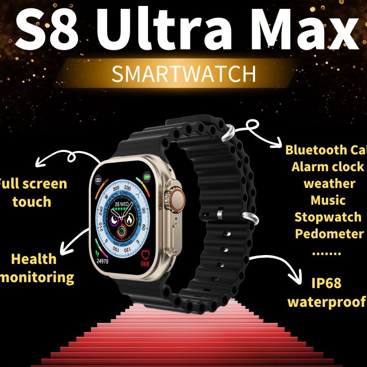 ❀WCV smartwatch s8 ultra max  Touch Screen / NFC Function / Bluetooth Call  / Bluetooth / Sports Sma