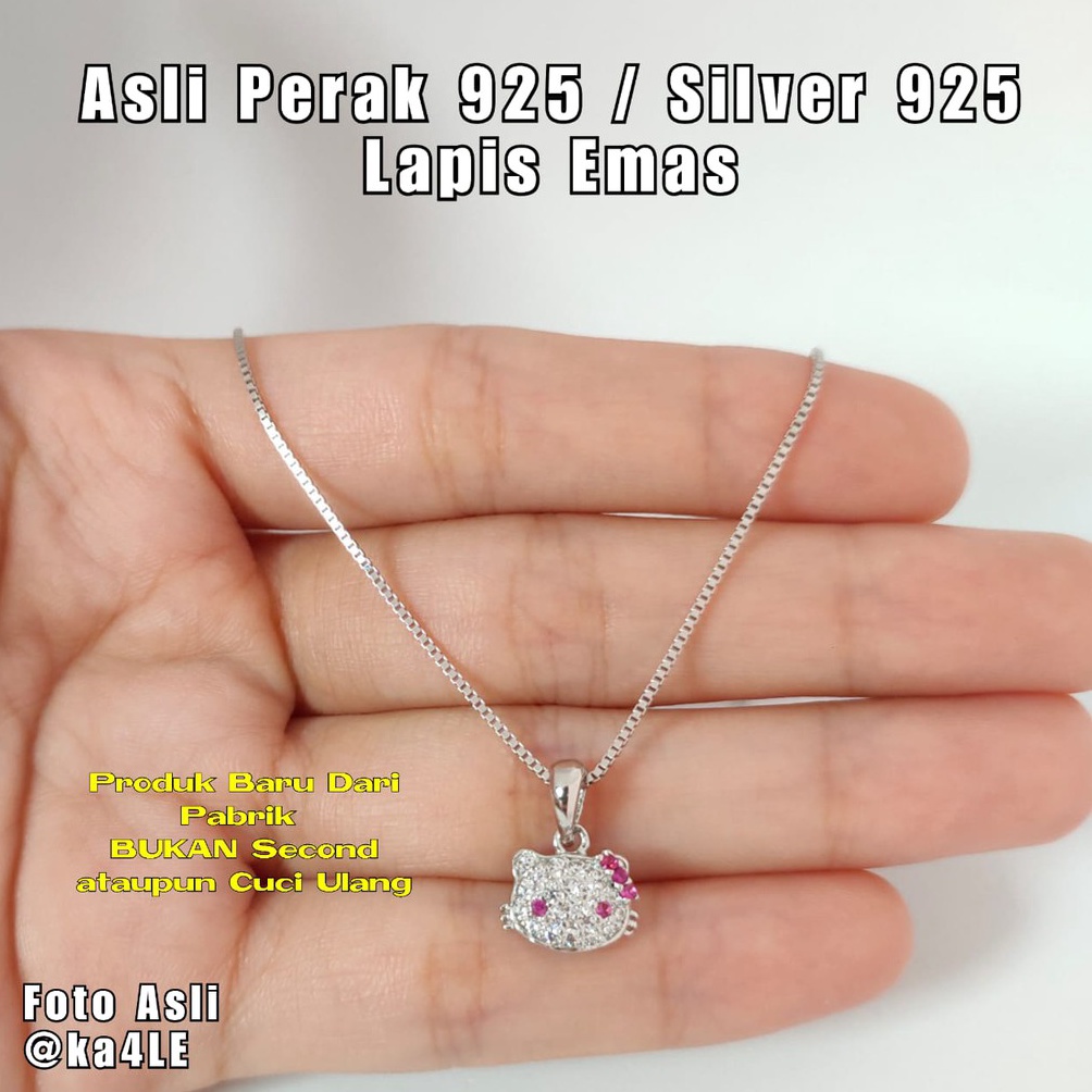 xhqq -96 Kalung Perak Anak Perak Silver 925 Asli Anak Perempuan Anti Karat Perak Bayi Babygirl Lucu 
