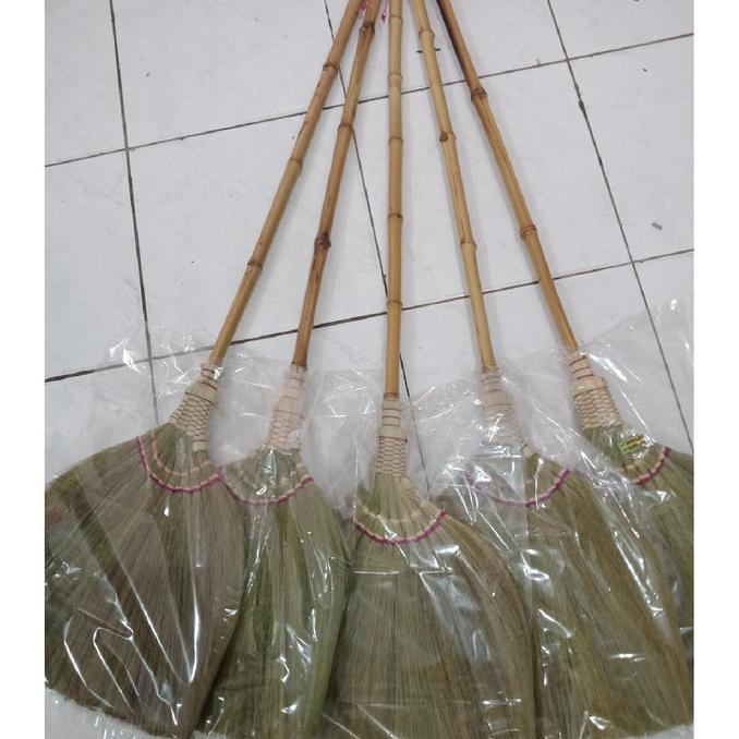 8.8 Sapu Lantai Jerami Dari Bambu Cuing Asli