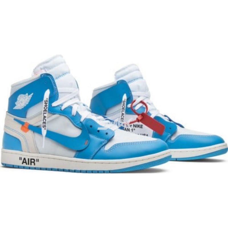 Off White x Air Jordan 1 Retro High OG "UNC" 100% Authentic