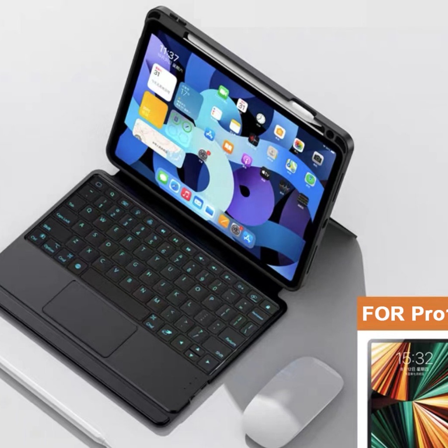 ✢Ready Stock✢ 2023 Baru Keyboard case tablet 10.1” / Sarung tablet 10.1 inch / Case keyboard tablet universal