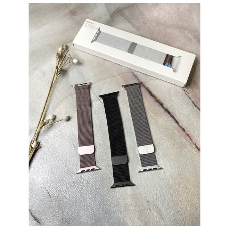 STRAP MILANESE LOOP MAGNET IWATCH,SMARTWATCH DAN IWO 38/40MM 42/44MM