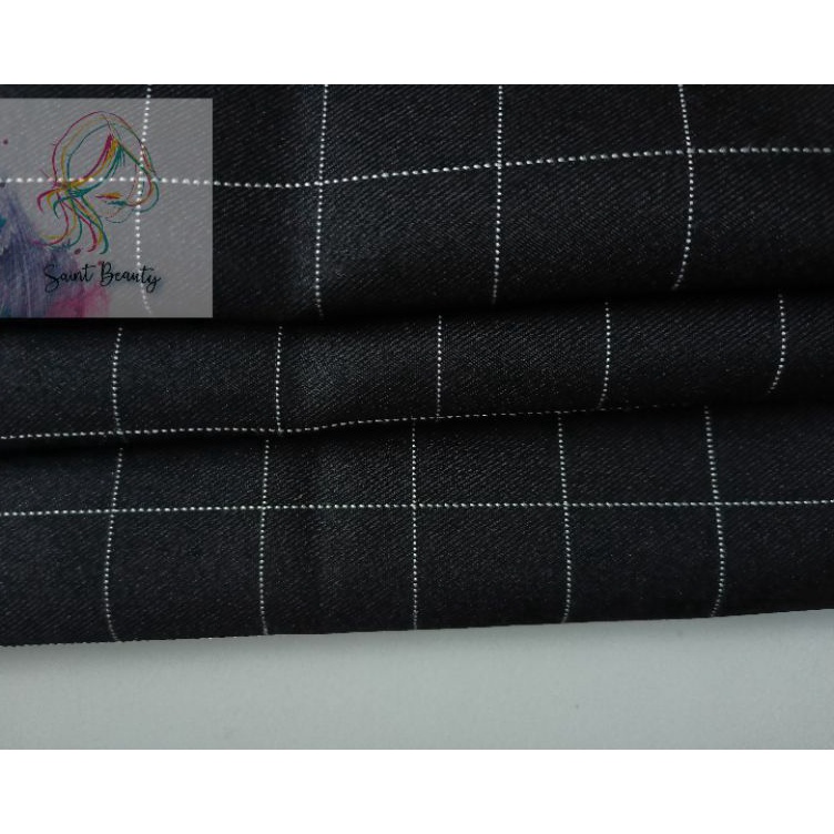 IdZ5l5K kain kotak kotak yarndyed meteran // kain tartan meteran // kain semi woll // kain meteran /