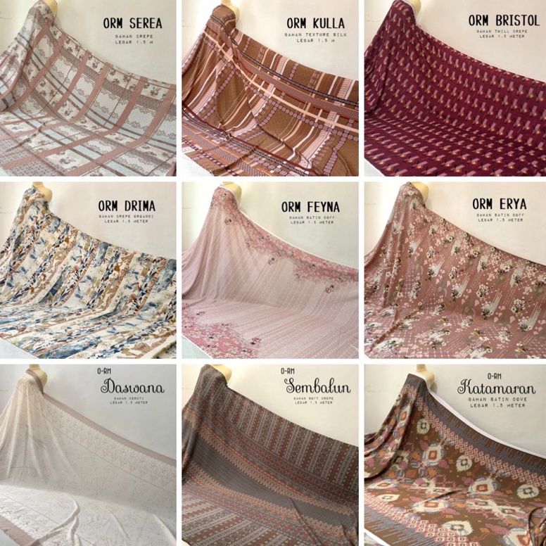 Kain ORM ORIGINAL RIA MIRANDA : MARFELLA, SALAYO, CHARON, MANIKA, SADA Harga Termurah ⌒-⌒