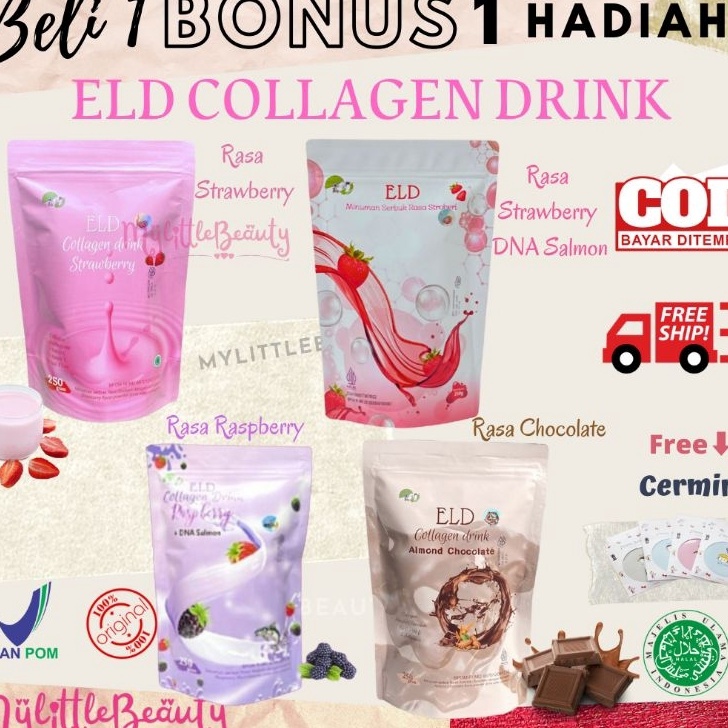 

LZBZ6321 Terbaru 3.3 ELD Collagen Minuman Colagen Original (BELI 1 Free Hadiah Cermin)