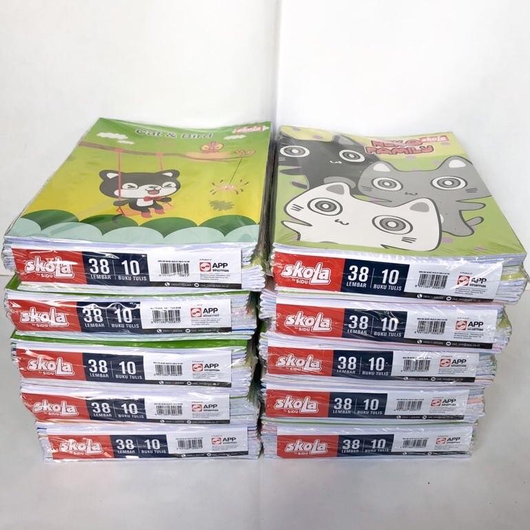 

8.8 ( 1 Pack /10 Pcs ) Buku Tulis Skola By Sidu Isi 38 Lembar Grosir !!