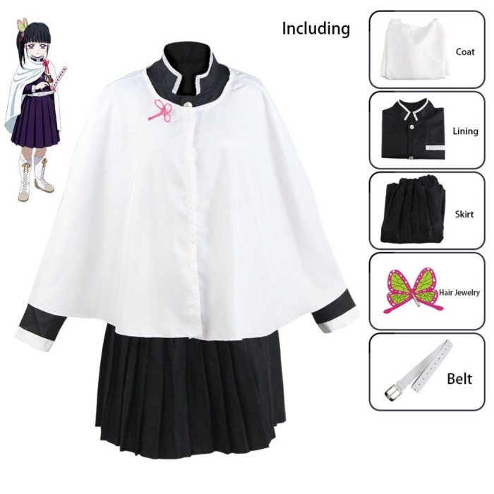 Ready Kostum Demon Slayer Lengkap Cosplay Anime Costume Tanjiro Giyu Murah