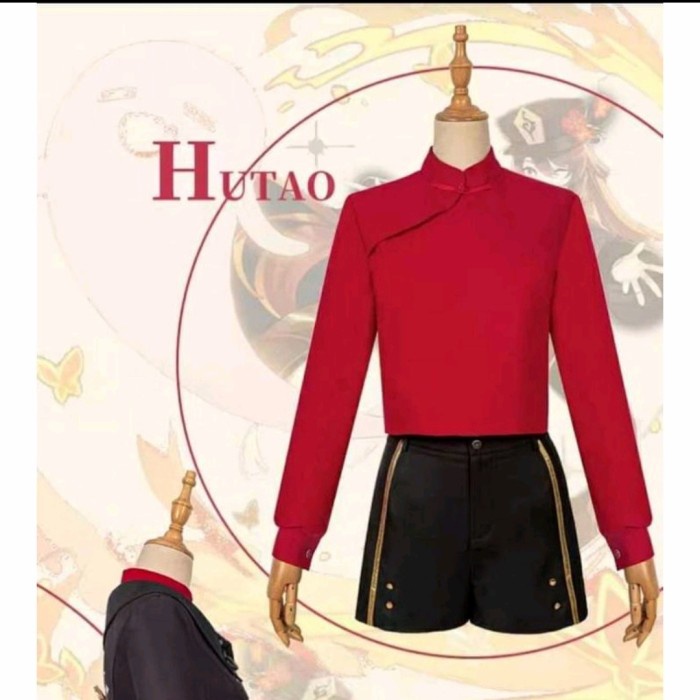 Murah Genshin Impact Hu Tao Cosplay Costume Female