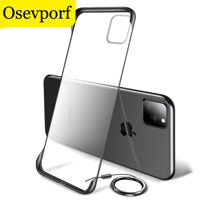 Transparent Frameless Matte PC Phone Case For iPhone 14 12 11 Pro Max X S R 7 6 S 8 Plus Slim Clear 