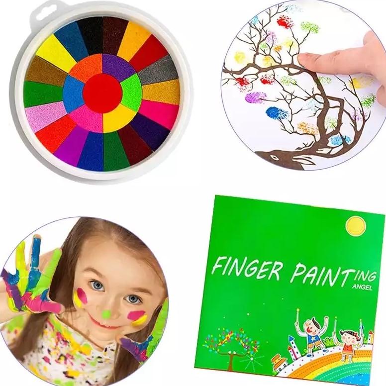 

Viral Mainan Edukasi Ink Pad Dan Buku Melukis Untuk Melukis Anak