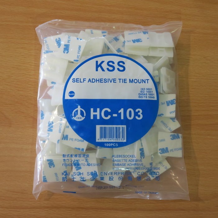 

Terlaris Kabel Tie Mount Hc-103 Kss / Pengikat Kabel Hc103/Pengait Kabel Hc 103