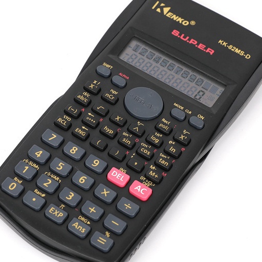

XBKM7468 Realpct Kalkulator Sekolah Scientific KENKO 82MS 10 Digit - Calculator Ilmiah Ujian Sin Cos Tan